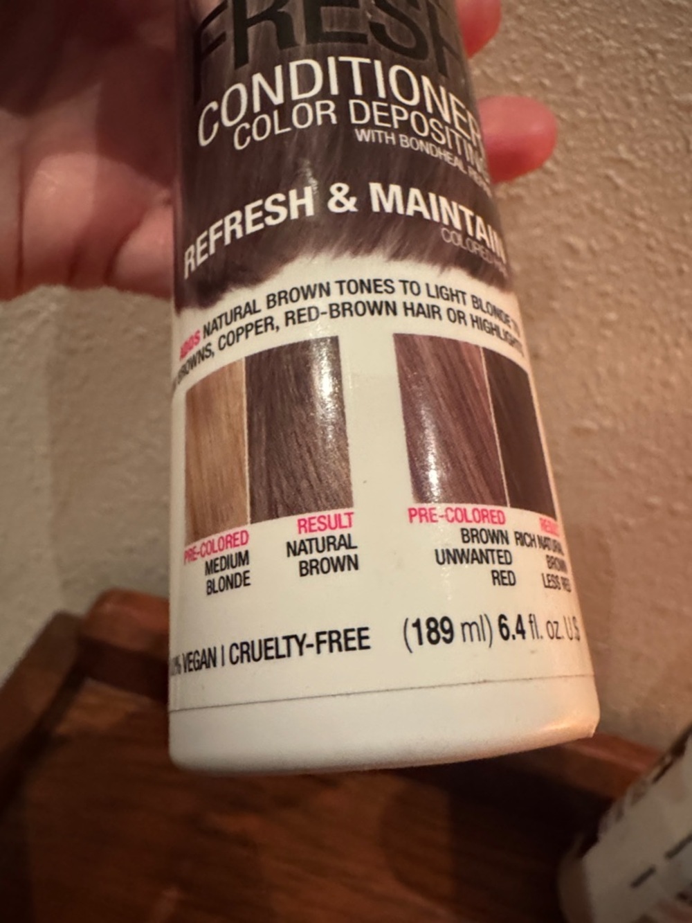 No Fade Fresh Refresh & Maintain Colored Hair Natural Brown Shampoo & Conditoner - Picture 3 of 7